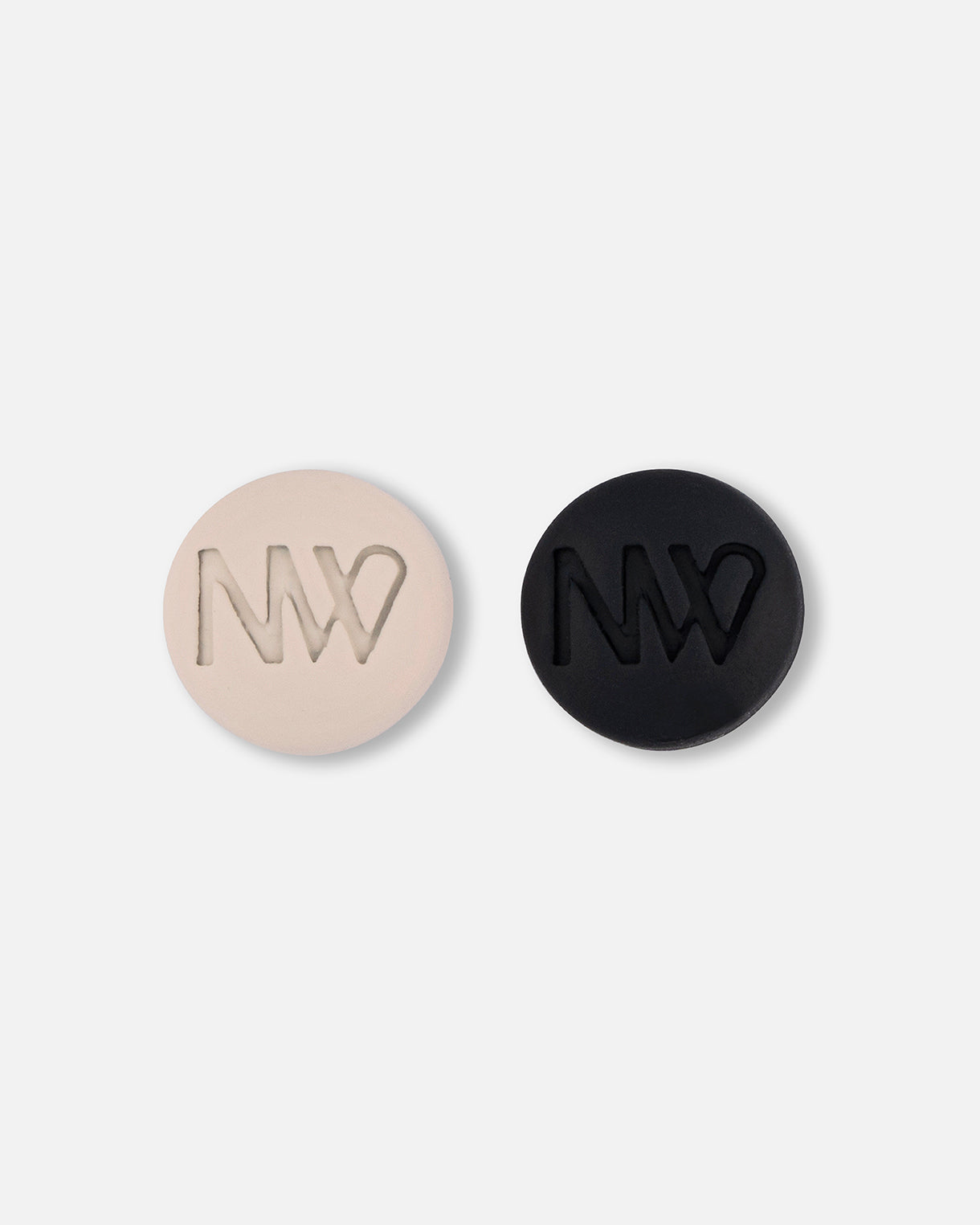 Naleya wear logo hijab magnets with strong hold, set of 4 with durable hard coating black and beige color