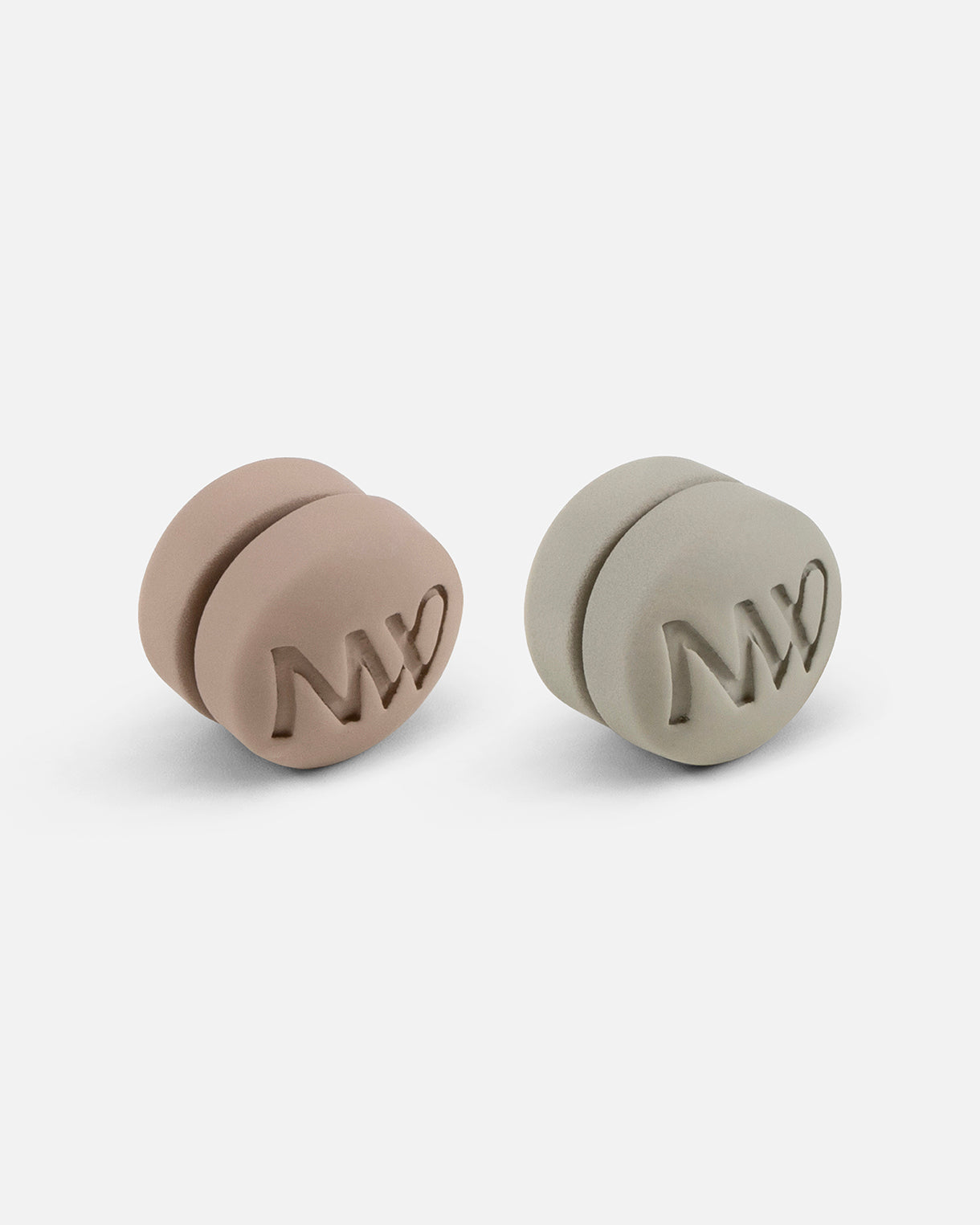 Naleya wear logo hijab magnets with strong hold, set of 4 with durable hard coating brown and green color