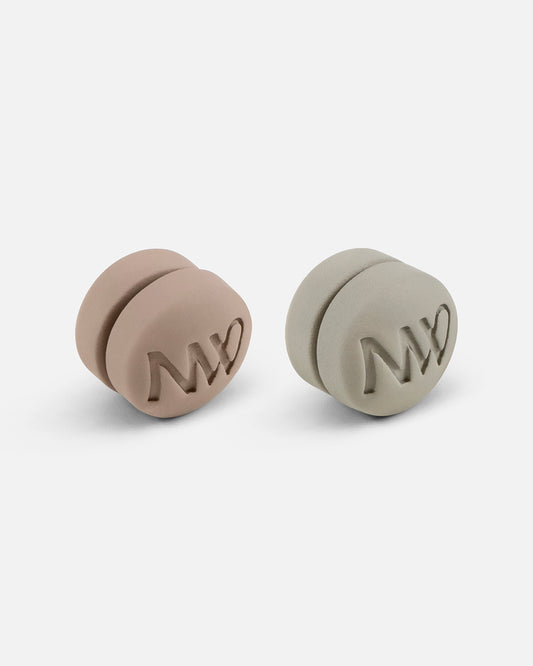 Naleya wear logo hijab magnets with strong hold, set of 4 with durable hard coating brown and green color